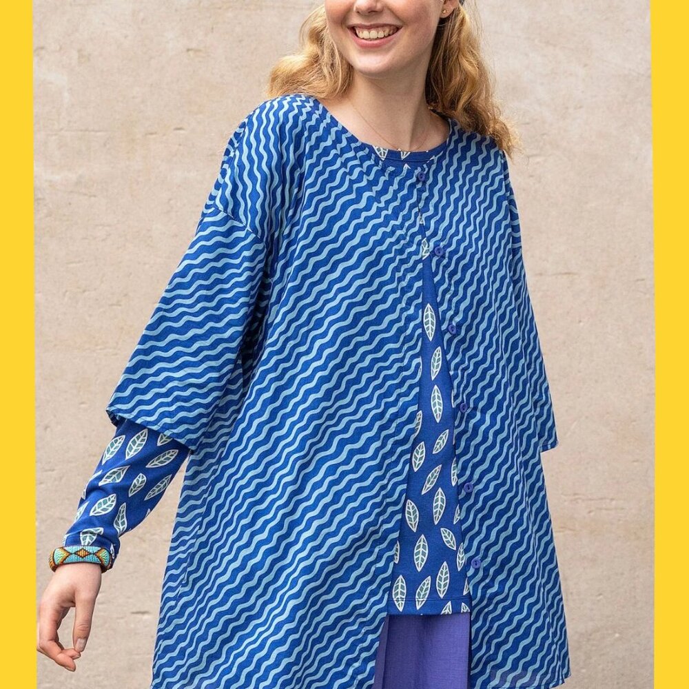 Boho! Gudrun Sjoden KRUSA Top/Blouse/Jacket - New Without Tag